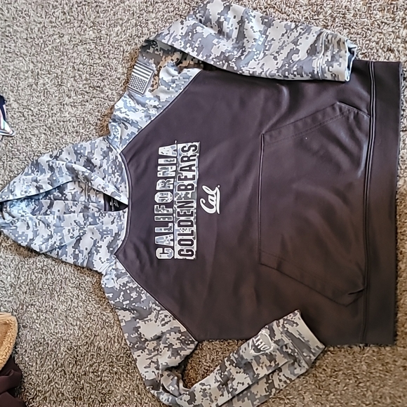 AWESOME CALIFORNIA OHT MILITARY GOLDEN BEARS HOODIE - Picture 4 of 10